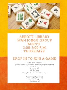 Abbott Library Mah Jongg Group @ Abbott Library