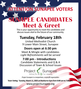 SUNAPEE CANDIDATES FORUM @ Lake Sunapee United Methodist Church